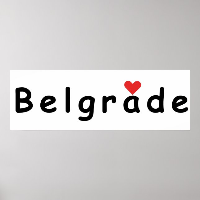 I Liebe Belgrad Poster (Vorne)