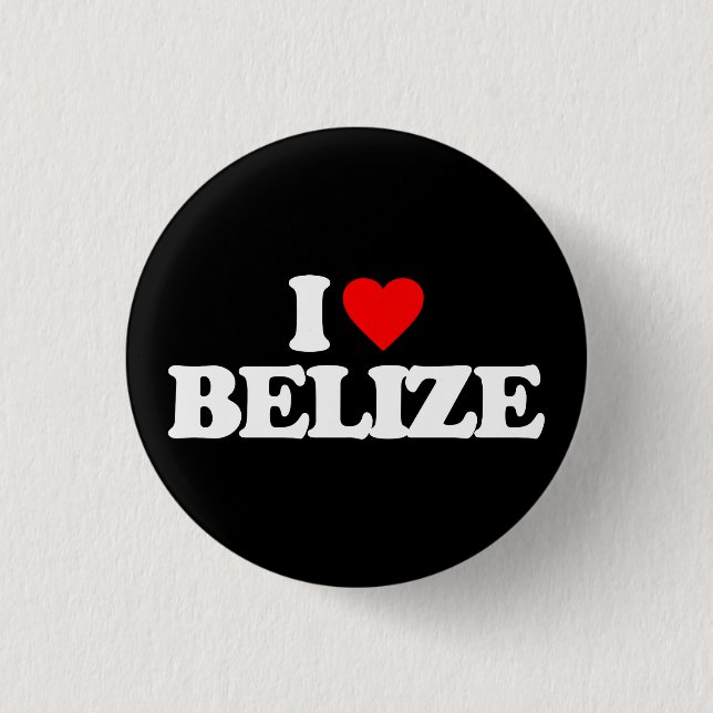 I LIEBE BELIZE BUTTON (Vorderseite)