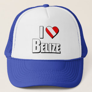 I Liebe Belize Diving Truckerkappe