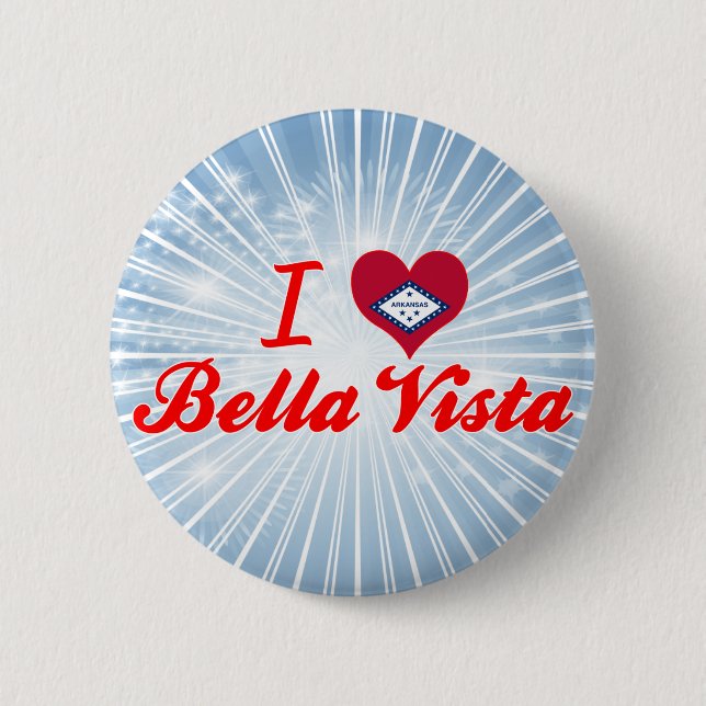 I Liebe Bella Vista, Arkansas Button (Vorderseite)