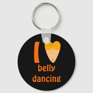 I Liebe Bellydancing Tänzer-Torso (i-Herz) Schlüsselanhänger