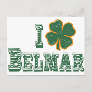I Liebe Belmar - St. Patrick's Day Postkarte