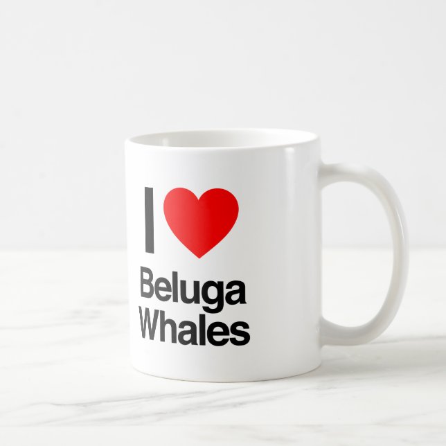 i Liebe Beluga Wales Kaffeetasse (Rechts)