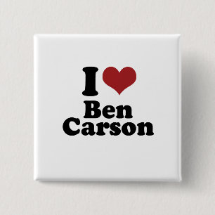 I Liebe Ben Carson für Präsidenten Button