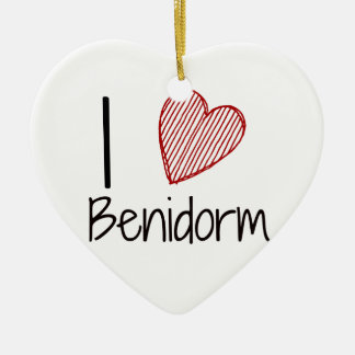 I Liebe Benidorm Keramik Ornament