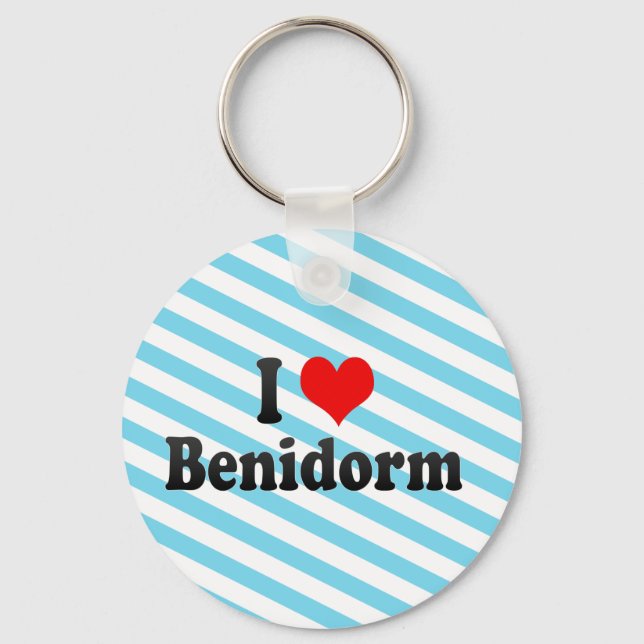 I Liebe Benidorm, Spanien Schlüsselanhänger (Vorderseite)