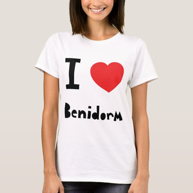 I Liebe Benidorm T-Shirt (Vorderseite)