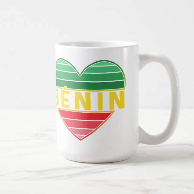 I Liebe Benin, Beninese Herz Kaffeetasse (Rechts)