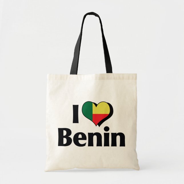 I Liebe Benin Flag Tragetasche (Vorne)