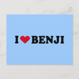 I LIEBE BENJI POSTKARTE