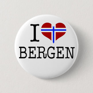 I Liebe Bergen Button
