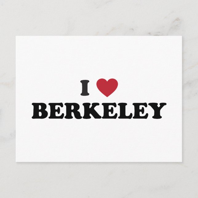 I Liebe Berkeley California Postkarte (Vorderseite)