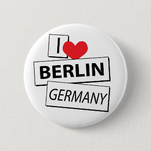 I Liebe Berlin Deutschland Button