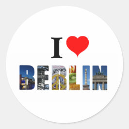 I Liebe Berlin Deutschland Reisen City Foto Runder Aufkleber