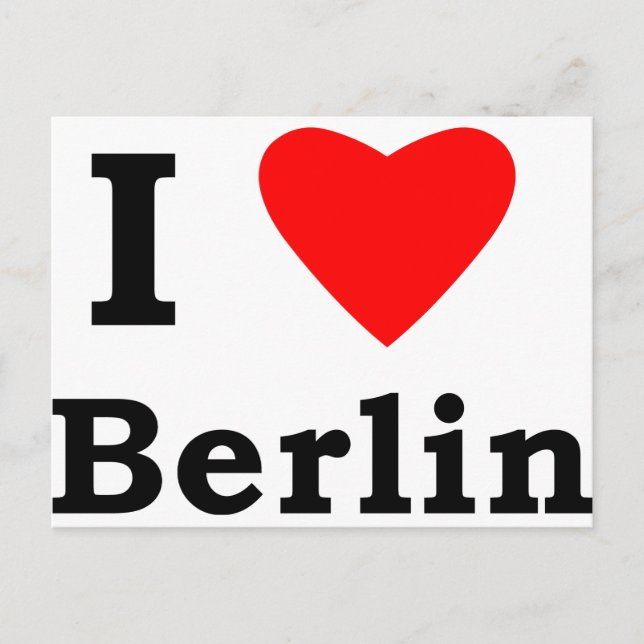 I Liebe Berlin Postkarte (Vorderseite)