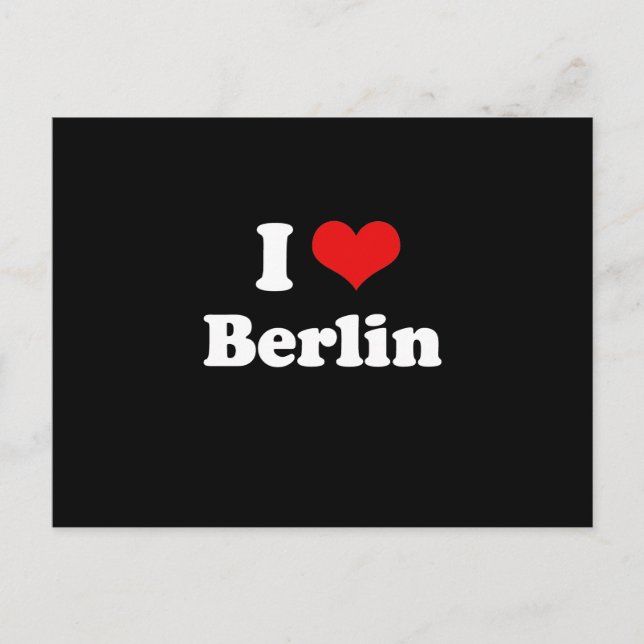 I LIEBE BERLIN POSTKARTE (Vorderseite)