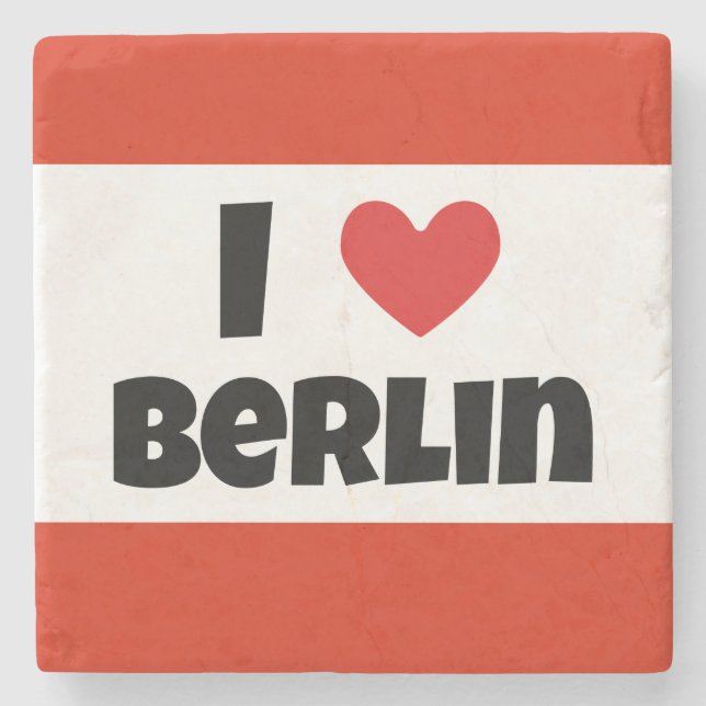 I Liebe Berlin Steinuntersetzer (Vorderseite)