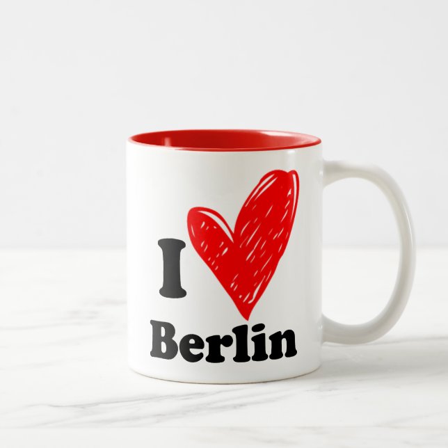 I Liebe Berlin Zwei-Tone-Kaffee-Tasse Zweifarbige Tasse (Rechts)