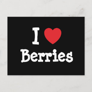 I Liebe Berries T - Shirt Postkarte