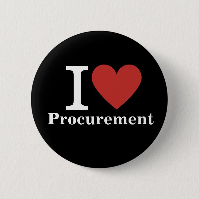 I ❤️ Liebe Beschaffung für Mitarbeiter CUSTOM-Butt Button (Vorderseite)