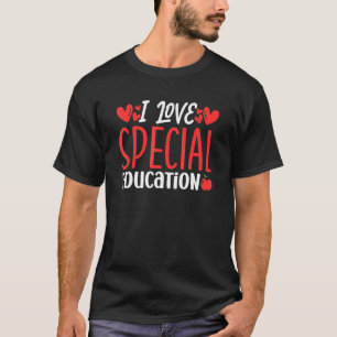 I Liebe Besondere Bildung Bewusstsein Niedlich Leh T-Shirt