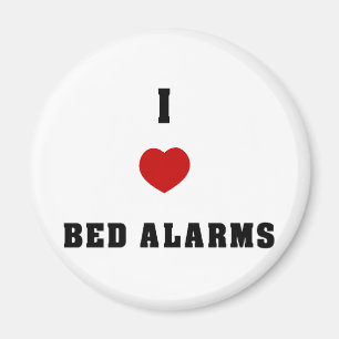 I Liebe-Bett-Warnungen Magnet