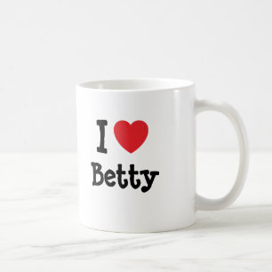 I Liebe Betty Herzstück T - Shirt Tasse