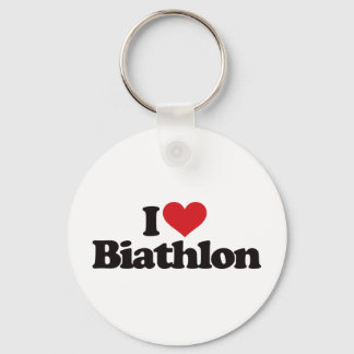 I Liebe Biathlon Schlüsselanhänger