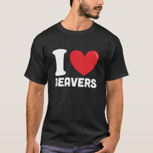 I Liebe Biber, Bestes Biber Lieblingsgeschenk T-Shirt