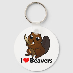 I Liebe-Biber Schlüsselanhänger