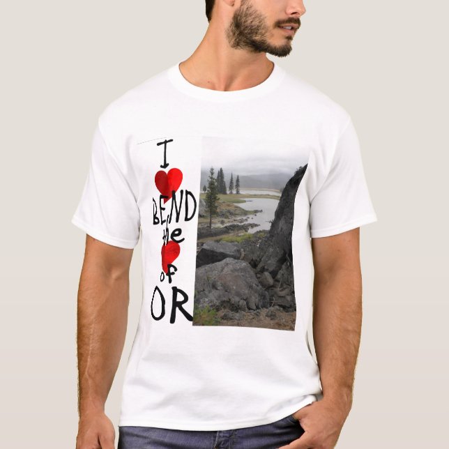 I Liebe-Biegung T-Shirt (Vorderseite)