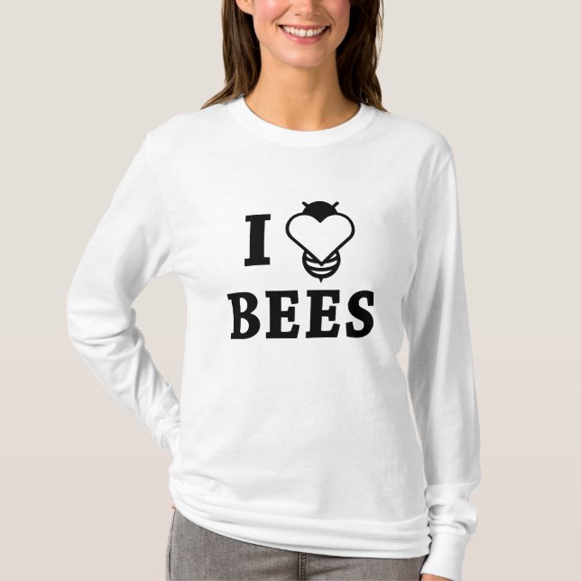 I Liebe Bienen T-Shirt (Vorderseite)