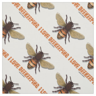 I Liebe Bienenzucht Attitude Apiarist Stoff