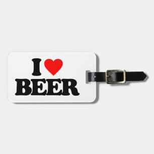 I LIEBE-BIER GEPÄCKANHÄNGER