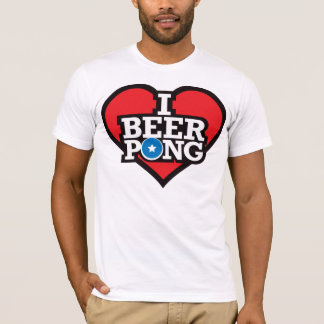 I Liebe-Bier Pong - Rot T-Shirt