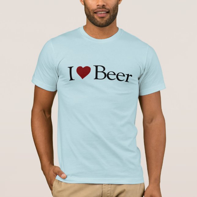 I Liebe-Bier T-Shirt (Vorderseite)