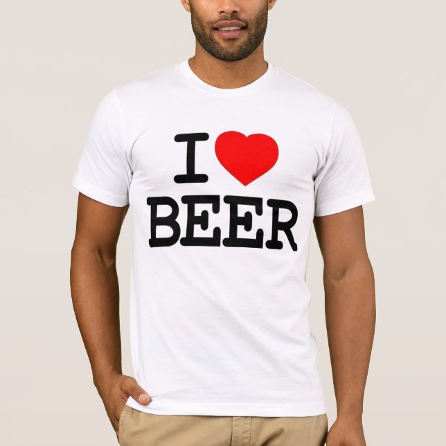 I LIEBE-BIER T-Shirt (Vorderseite)