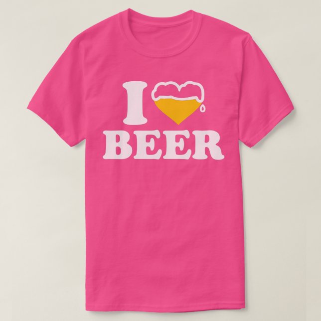 I Liebe Bier T-Shirt (Design vorne)