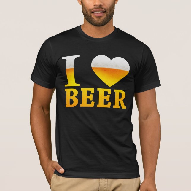 I LIEBE-BIER T-Shirt (Vorderseite)