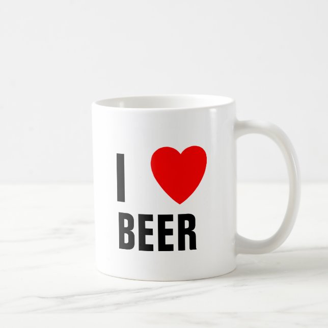 I LIEBE-BIER Tasse (Rechts)