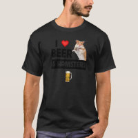I Liebe Bier und Hamster Käfig Rad trinken Tiere