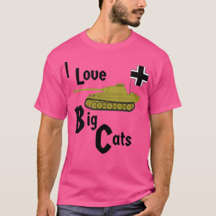 I Liebe Big Cats Panther T-Shirt