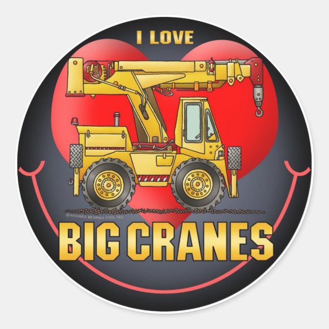 I Liebe Big Cranes Kids Sticker (Vorderseite)