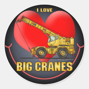 I Liebe Big Cranes Kids Sticker