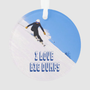 I Liebe Big Dumps Schnee Skiabfahrt Ornament