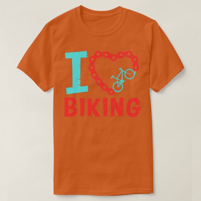 I Liebe Bike-Geschenk MTB T-Shirt (Design vorne)