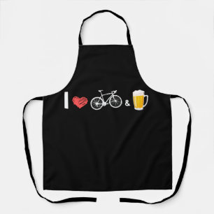 I Liebe Bikes und Bier - Fahrrad Schürze