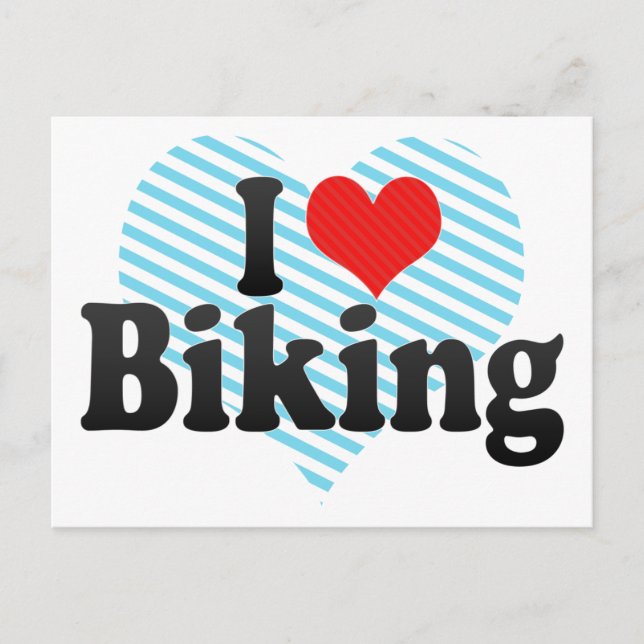 I Liebe Biking Postkarte (Vorderseite)