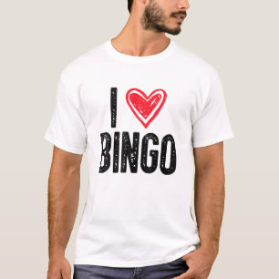 I Liebe Bingo   Funny Bingo Lover Funny Bingo T-Shirt