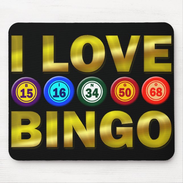 I LIEBE-BINGO MOUSEPAD (Vorne)